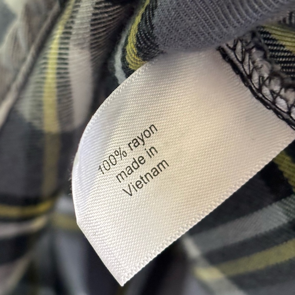 Lane Bryant Plaid Button Cuff Long Sleeve Tunic Size 18 - Picture 9 of 9